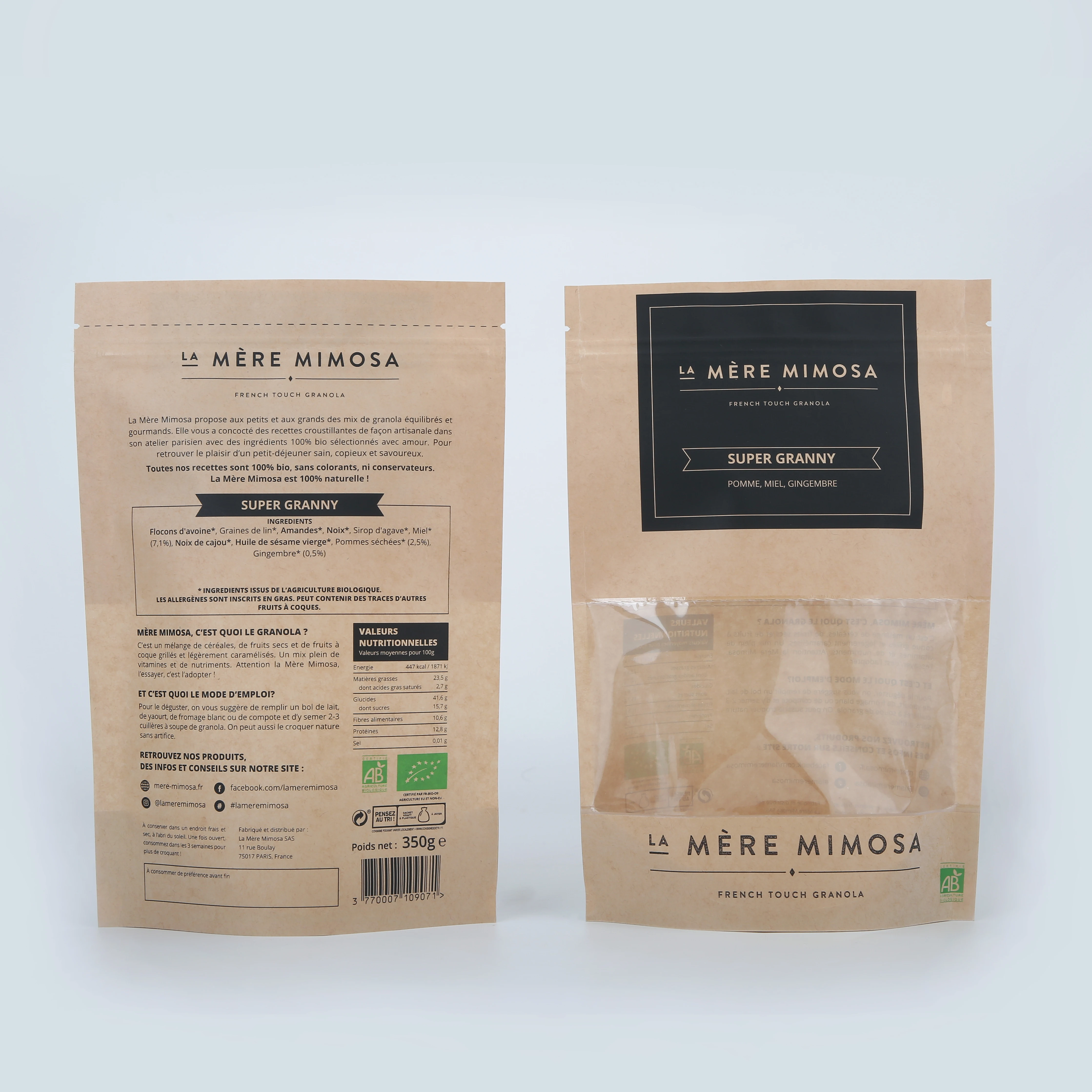 Custom Biodegradable Kraft Paper Bag Best Price Packaging Kraft Square Bottom Paper Ziploc Recyclable PE Stand up Pouch