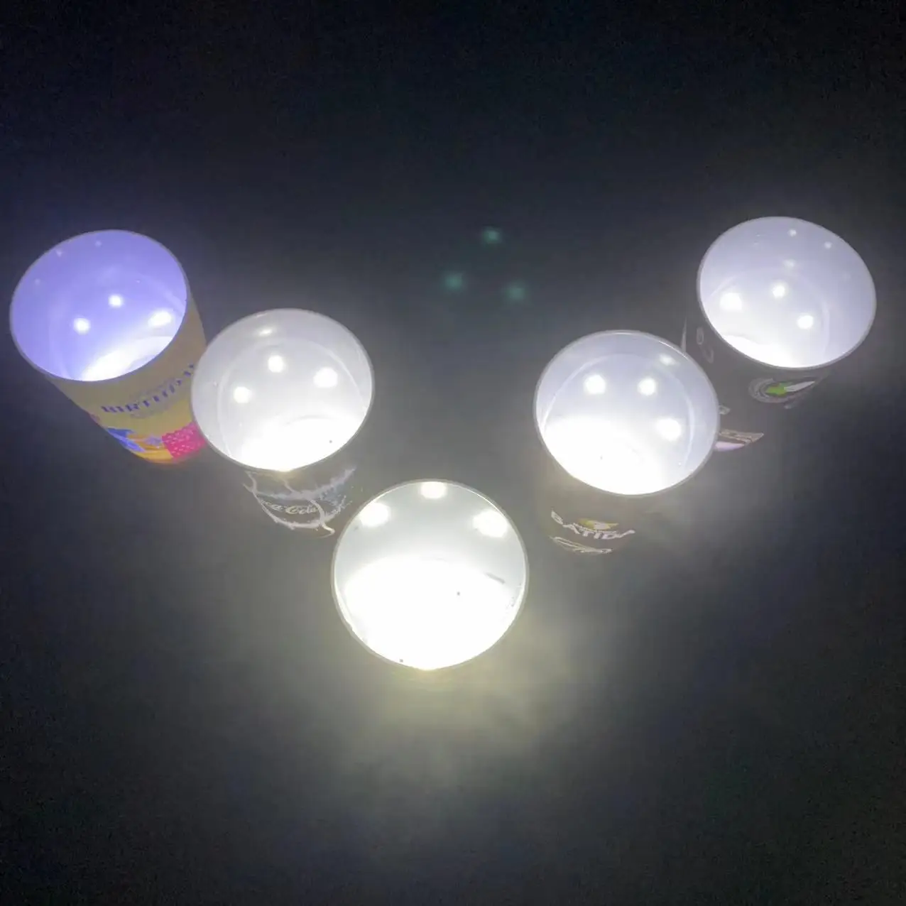 Custom liquid water Sensitive Light Up Cup Plastic led cup Wine Glass Bar beer Led Glowing Cup for bar