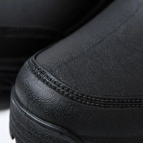 New Plastic Cement & PVC rain shoes Boots waterproof shoes anti-skidding black 422143
