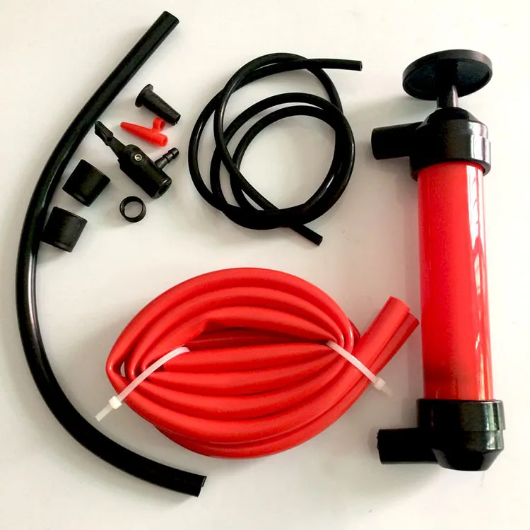 Portable Oil Pump Hand Multi-Use Siphon Tube Car Hose Liquid Gas Transfer Sucker Suction Inflatable Pump