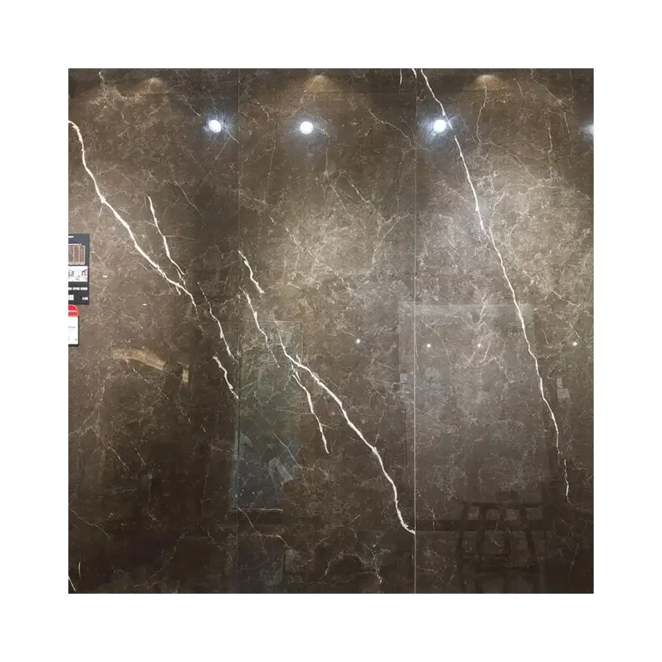 Coffee brown sintered stone porcelain rock slab thin tile 1000*3200