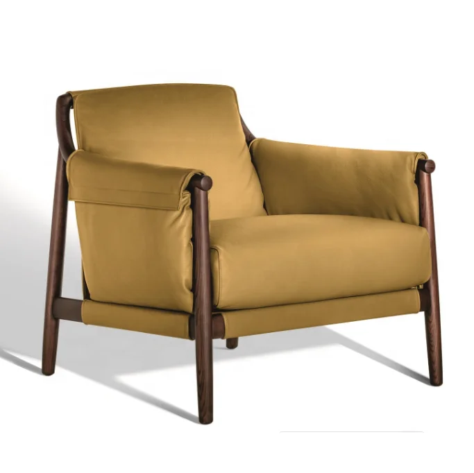 Newest Style Leisure Chair Living Room Comfort Chair Aah Wood or Walnut Finished