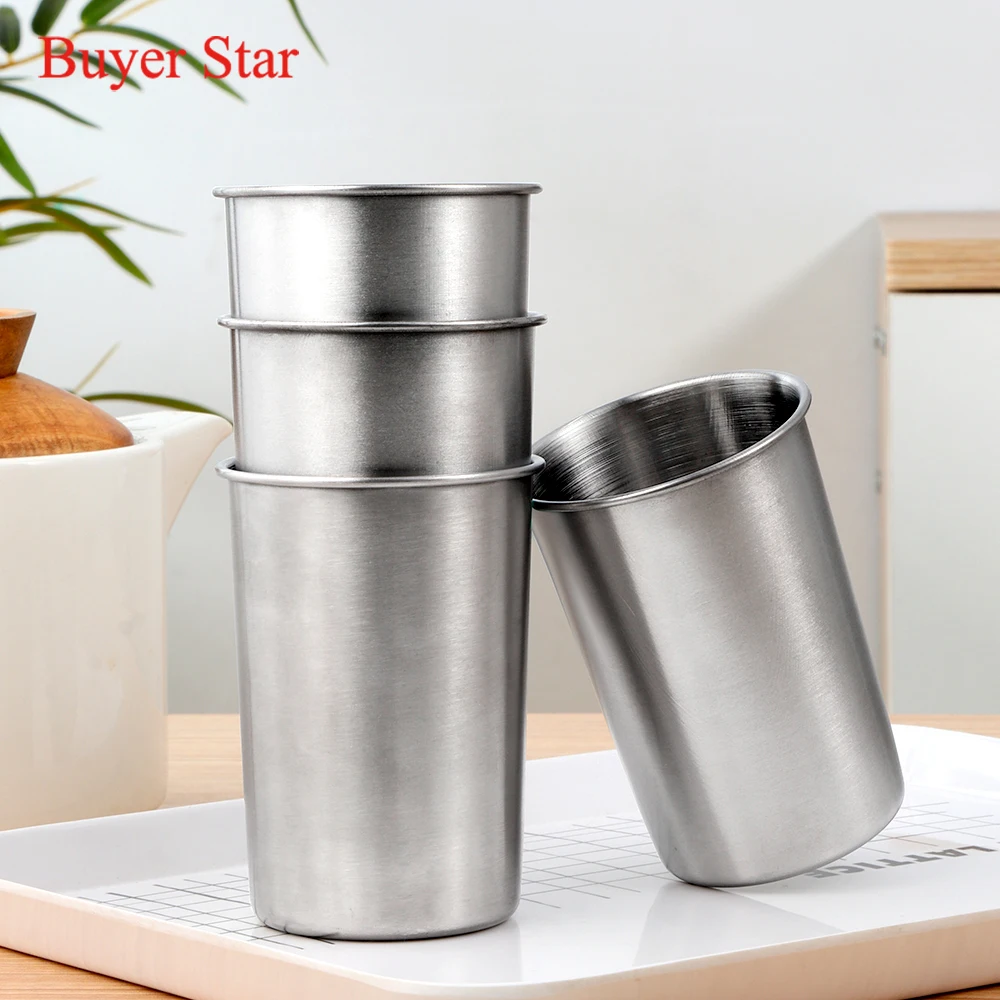 Customize Logo Cheap Metal Stainless Steel Coffee/Beer Drinking Water Tumbler Cup