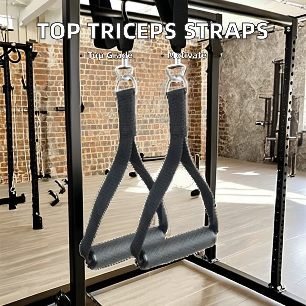 High Quality Gym Strength Training Triceps Straps Home Exercise Cable Pull Pulley Factory Direct Latest Design
