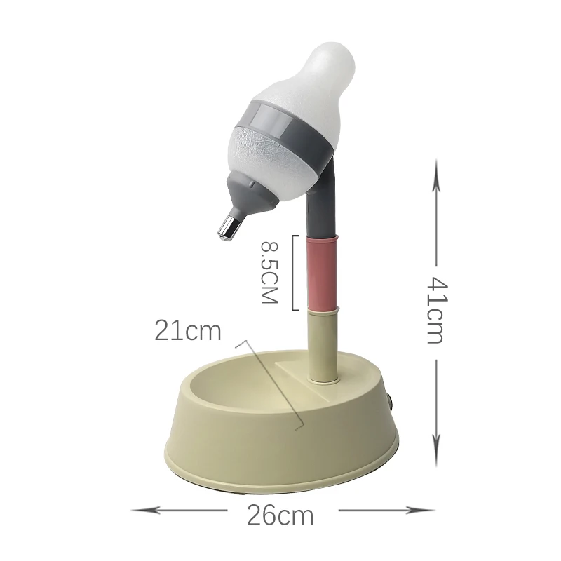Multi-colors Height Adjustable Gravity Automatic Pet Water Feeder Standing Plastic Dog Drinking Pet Water Dispenser Cat Waterer