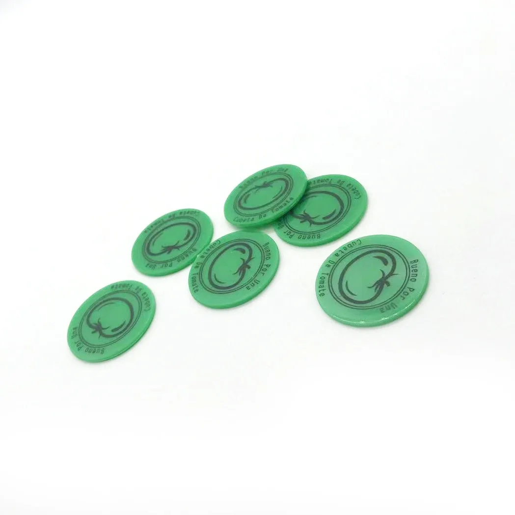Fashion Acryl Custom Of Love 25Mm 12Mm Acrylic Colored Blank Plastic Token Coin