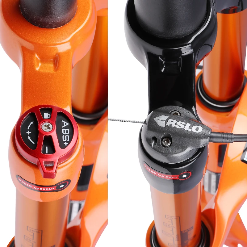 BOLANY Aluminum Alloy 26/27.5/29 inch Pneumatic Shock Absorber Front Fork for Mountain Bike BMX Road Bicycles-Quick Release