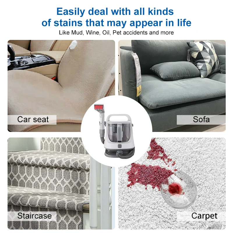 Factory Wholesale Portable Multifunctional Sofa Vacuum Cleaner Washing Shampoo Carpet Spot Cleaner for car