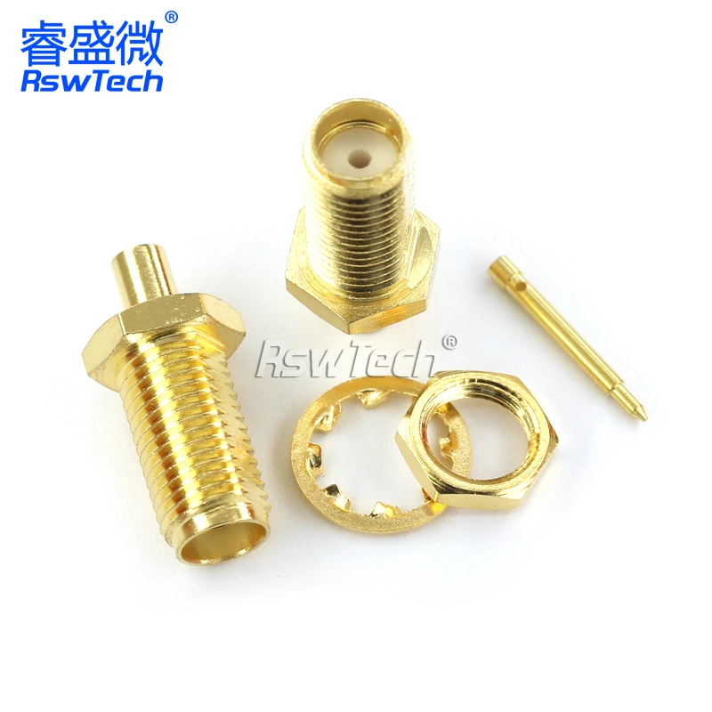 RPSMA-KB2 RG405 reverse female welding Compact Plug Rj45 Pv 6pin Rg6 Crimp speakon connector 6pin