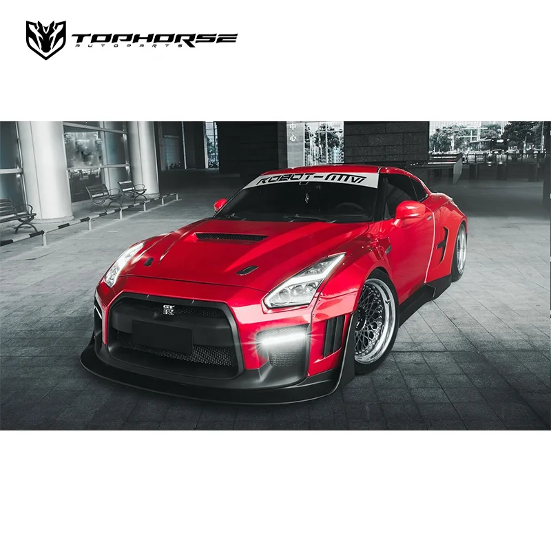 Nissa-n GTR R35 Facelift Body Kit Bumper Hood Side Skirt Spoiler Diffuser FRP/CF Material