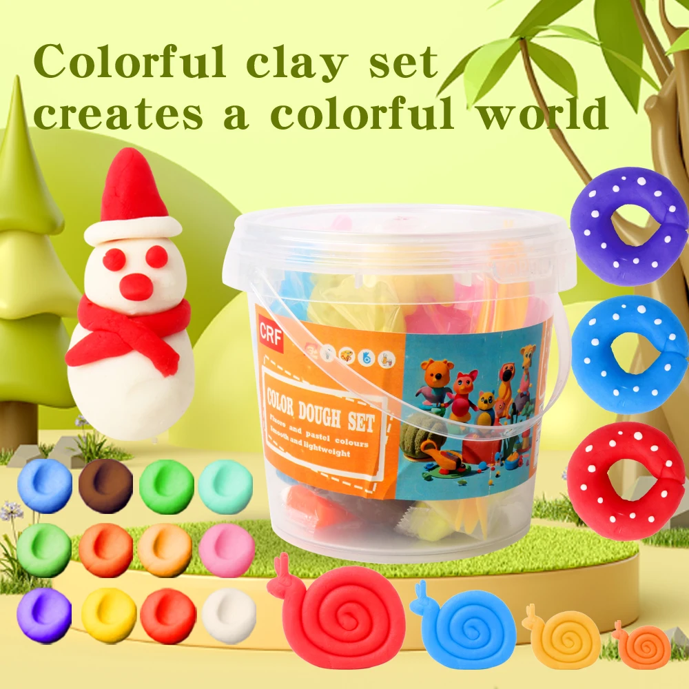 2024 Creative Magic Air Dry clay crafts Kits DIY Colorful Art and Craft Preschool Toys for Kids