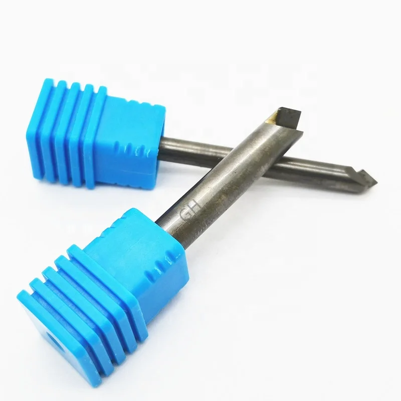 CNC Diamond chamfering milling tool PCD chamfer end mill for aluminum acrylic graphite