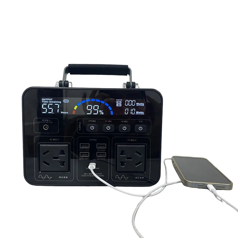 High Capacity 135200 mAh 500 W Portable Power Bank  48v  Battery for Camping US UK EU samples RTS