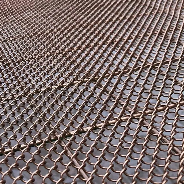 Wholesale good price Aluminum Decorative Metal Coil Drapery Chain Link Wire Mesh Curtain