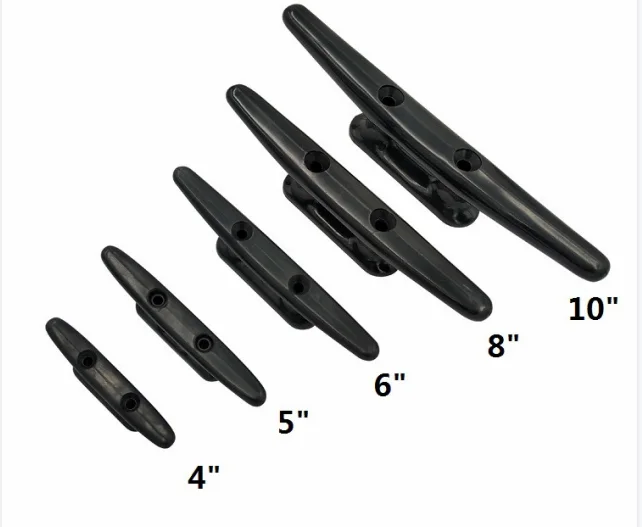 Black Nylon Closed Base Marine Boat Cleat