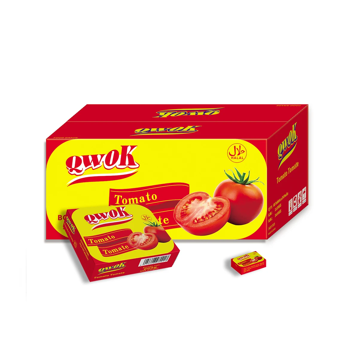 Tomato flavor bouillon cube seasoning cube 10g/pc good taste for soup cooking tomato paste