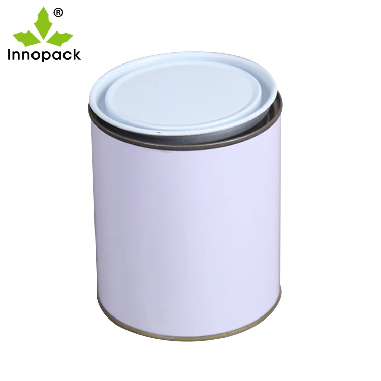 Strong seal, tin can with handle,1 liter round tin can