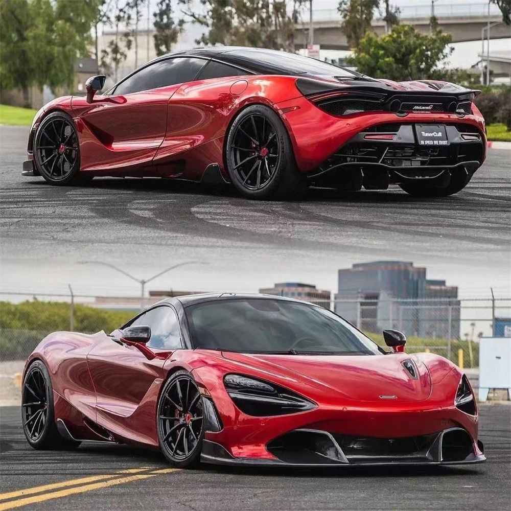 Vors Style Body Kit For Mclaren 720S Bodykit Dry Carbon Fiber Car Front Rear Lip Diffuser Side Fenders