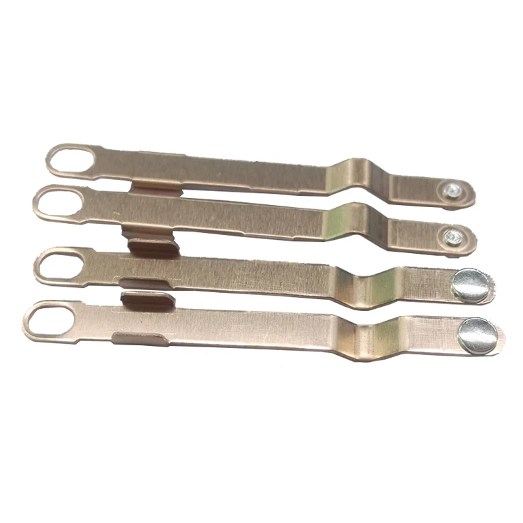 Switch terminal accessories brass stamping electrical silver contact rivets copper Contacts assembly