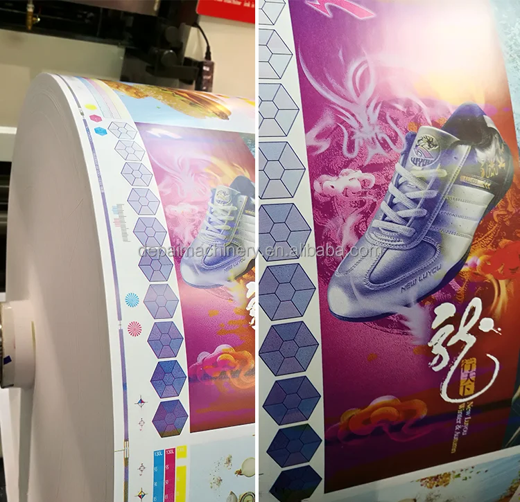 Narrow webs sticker labels roll print 320mm one 2 3 4 colors flexographic letterpress printing machine
