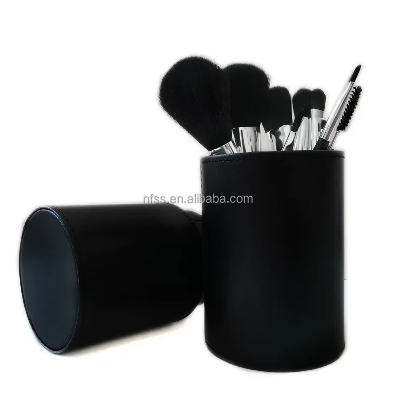 Novel Design Low Price Beauty Makeup Tools Cosmetic Brushes 10Pcs Color Changing Make Up Brush Set With Holder Bucket Case Bag
