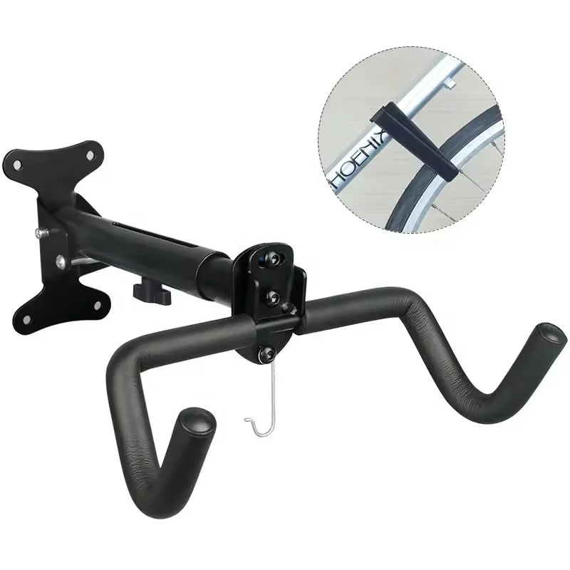 Wall Beam MTB Road Hanging Rack Kids Bike Scooter Hanger Optional Adjustable Mount Bondage Belt Foldable Bike Hook