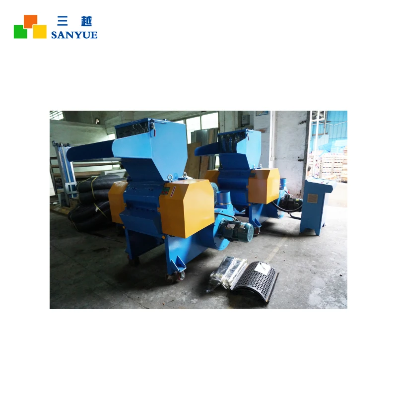 Waste Memory Sponge EPE Plastic Fabic Strong Foam Shredding Machine With 5.5KW Blower
