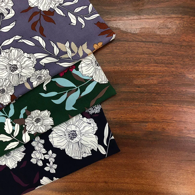 wholesale custom baati somali plain viscose challis Spun rayon flower printed fabric 100% rayon for dress