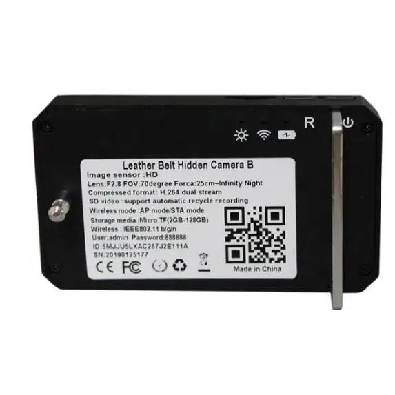 2020 Private mold HD 1920P Wireless Wearable Mini Camera Hidden Portable Wifi Belt Spy Camera