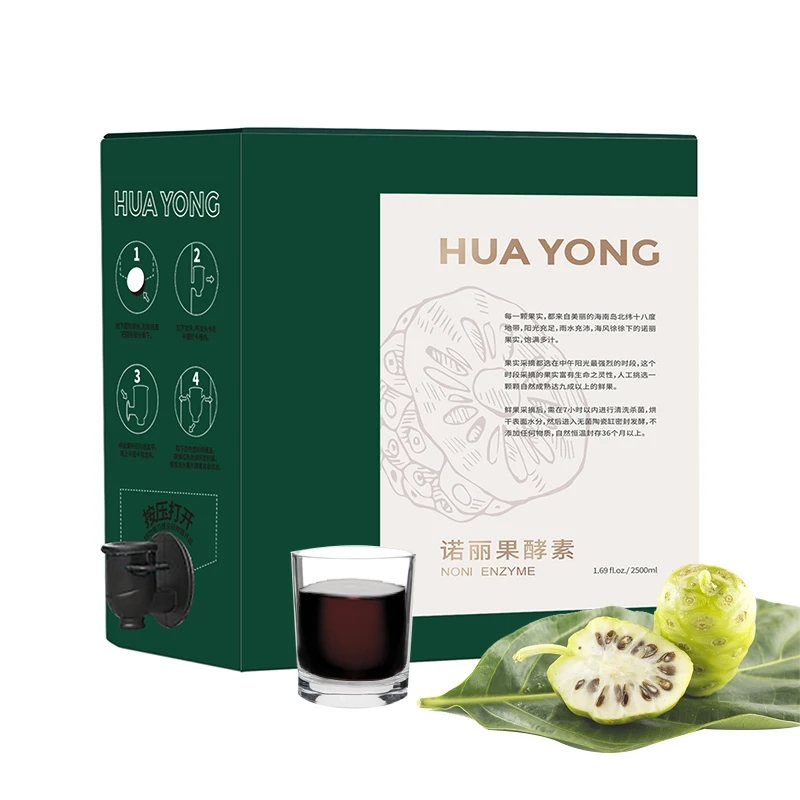 
huayong Nori fruit juice enzyme 2500ml Noni fruit powder 
