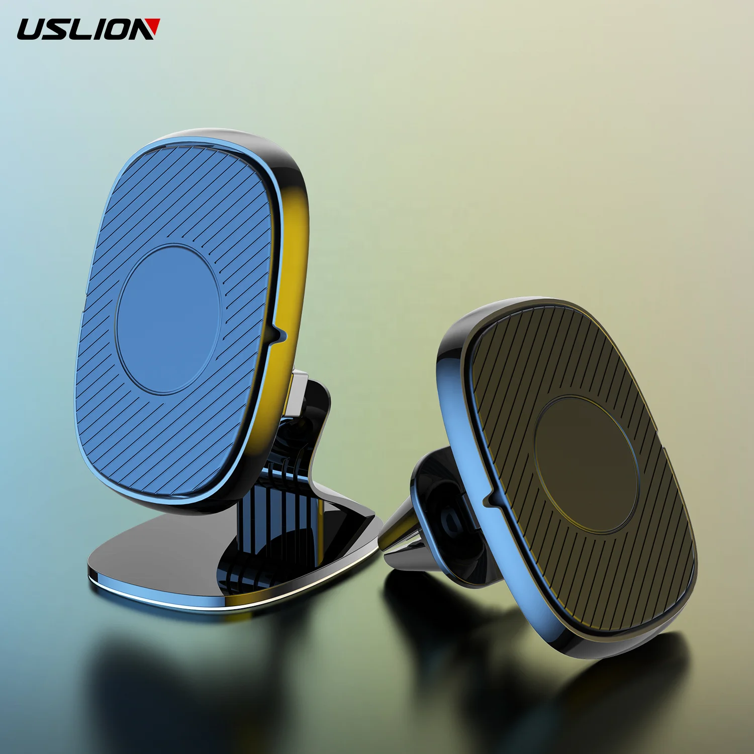 USLION Car Phone Accessories Mobile Phone Holder Stand Car Paste Air Vent Dashboard Magnetic Mount GPS Support Car Phone Holder
