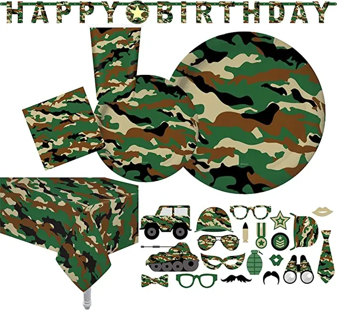 Hot selling army Helmets for Kids Plastic Camouflage Hats Soldier Helmet Party Favors Camo Costume Dress Up Hat