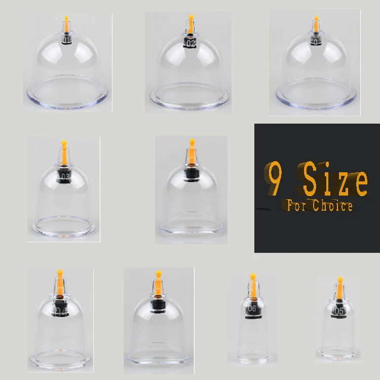 PZ Wholesale Medicine Apparatus Cupping Set Hijama Cups Vacuum Joint Cupping