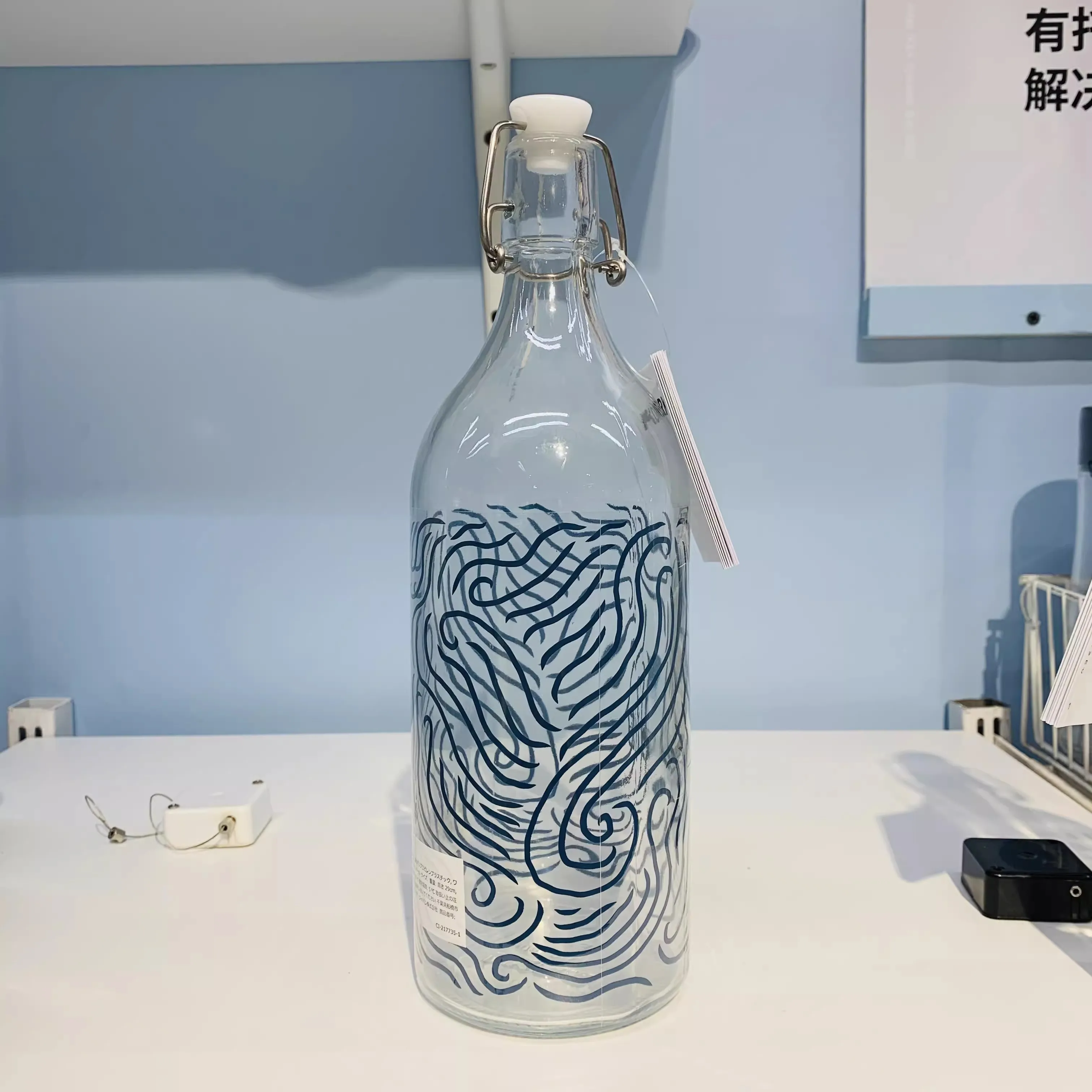 Custom logo 250ml 500ml 750ml 8oz 16oz 32oz Clear Drink Beer Wine Water Bottles Glass Swing Top Bottle with Airtight Stopper Cap