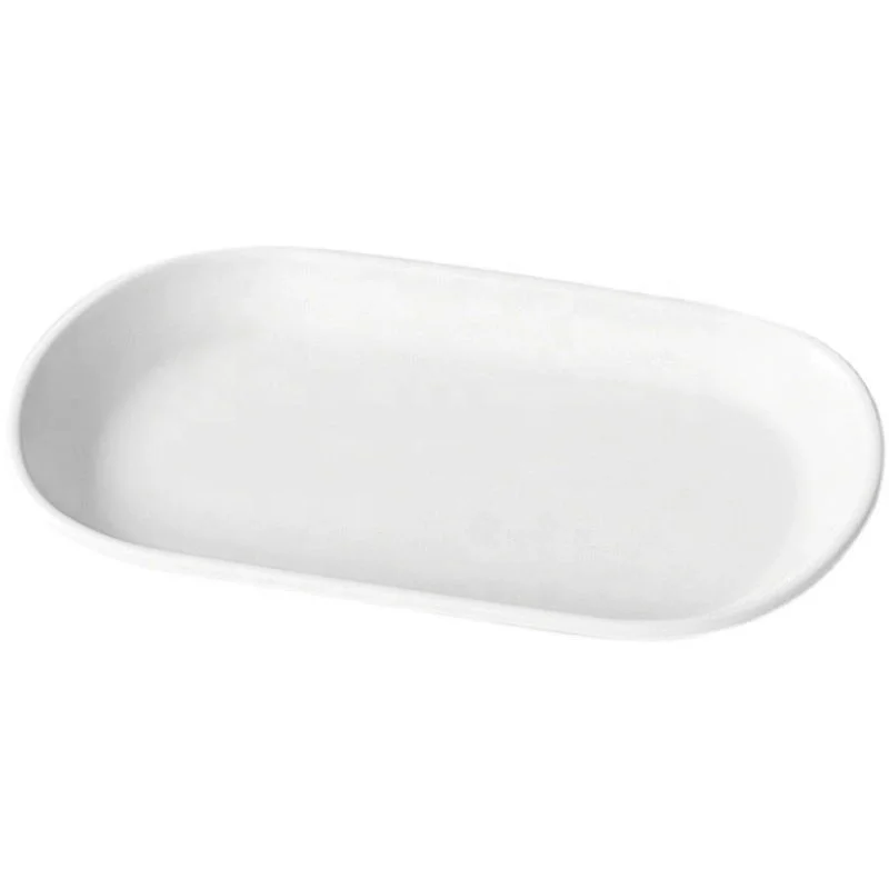 Factory unbreakable restaurant tableware Food Grade 7 inch oval melamine dinner dish