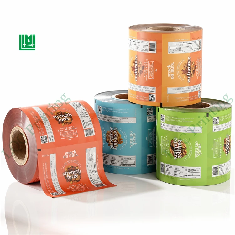 Custom Print Foil Aluminum Laminated Juice Popsicle Potato Chip Snack Flexible Soft Food Grade Packaging Plastic Roll Film Stock