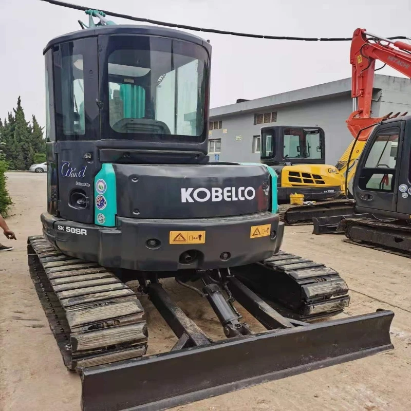Секундная стрелка закрытой кабиной для мини-экскаватора kobelco б/у 5 тонный экскаватор SK50 SK50SR SK50SR-3