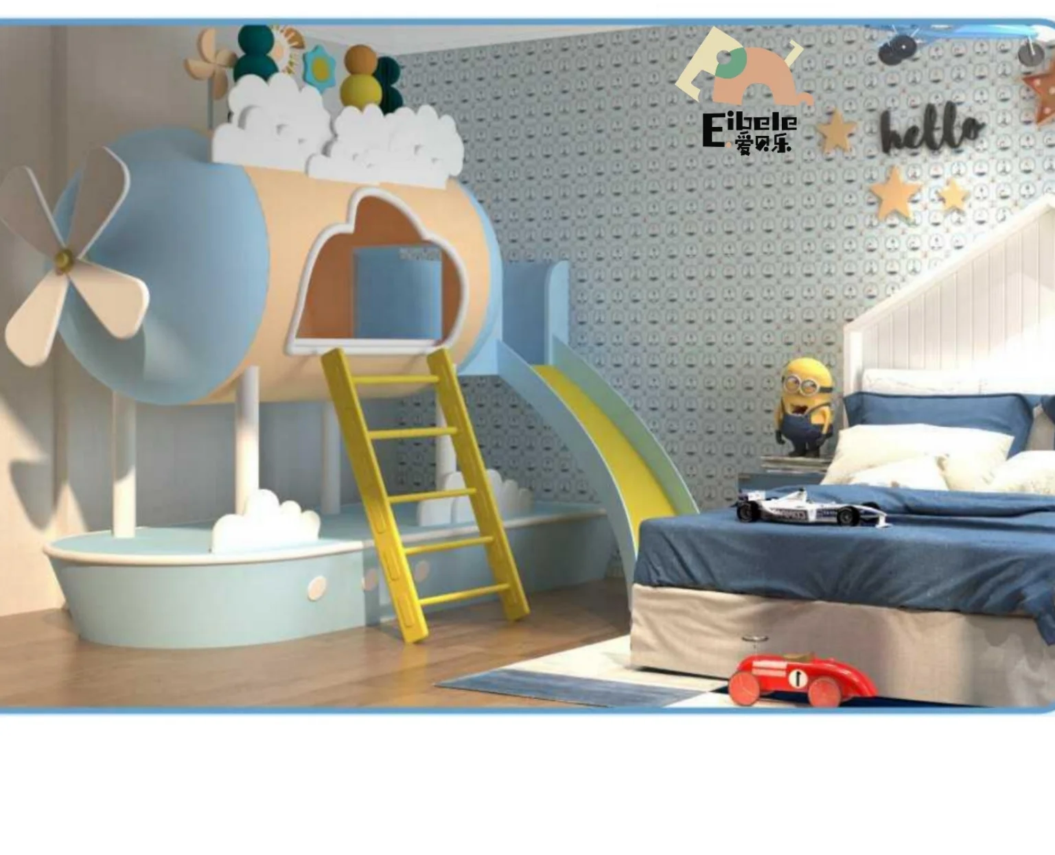 Customized Indoor Playground Small Child Kindergarten Daycare Play Areas Soft Play Indoor Playground With Slide