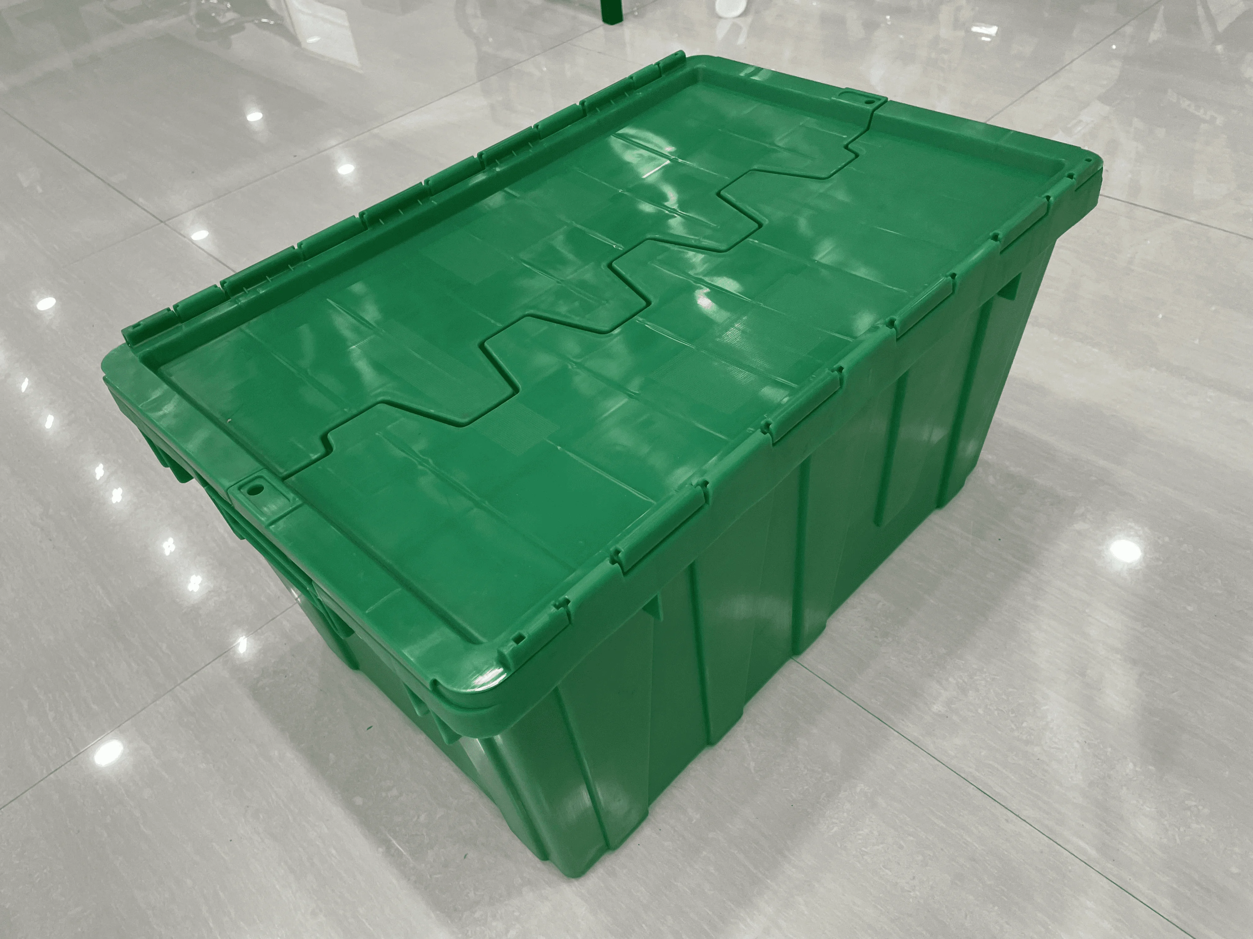 Factory direct supply folding dust box logistics weekly packing thickened plastic box with lid food fresh delivery transit box