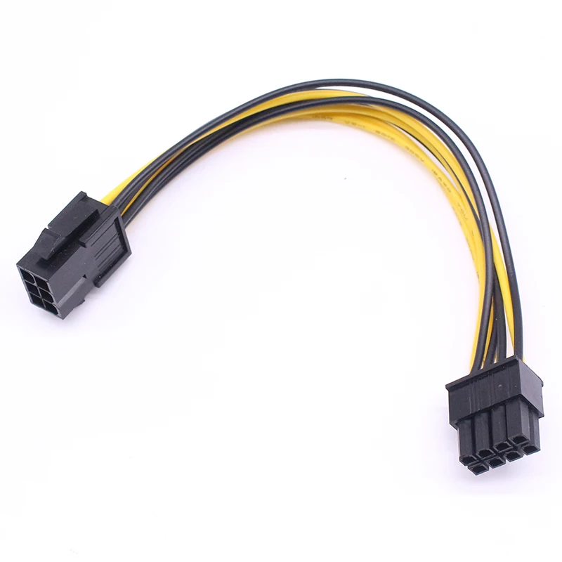 CARPRIE PCI-E PCI Express Power Converter pcie power cable 6 pin to 8 pin for CPU Video Card