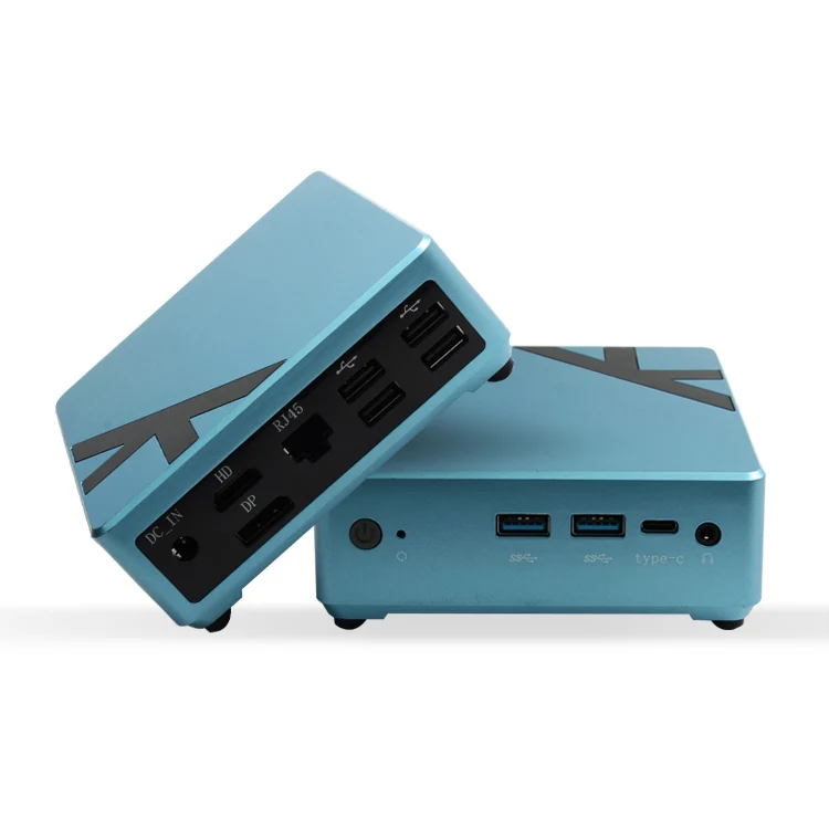 Sharerdp Custom Inte-l N100 N95 12th Gen HD DP RJ45 Ports Desktop Computer Computadora Gaming Pocket NUC Mini Computer PC Case