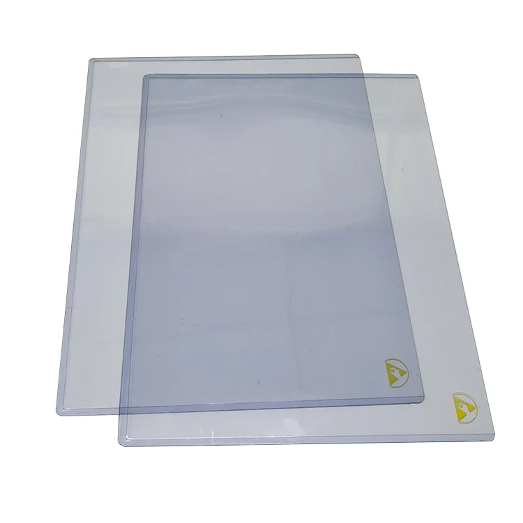 Allesd Transparent Durable Hard Card ESD Anti-Static PVC Document Holder