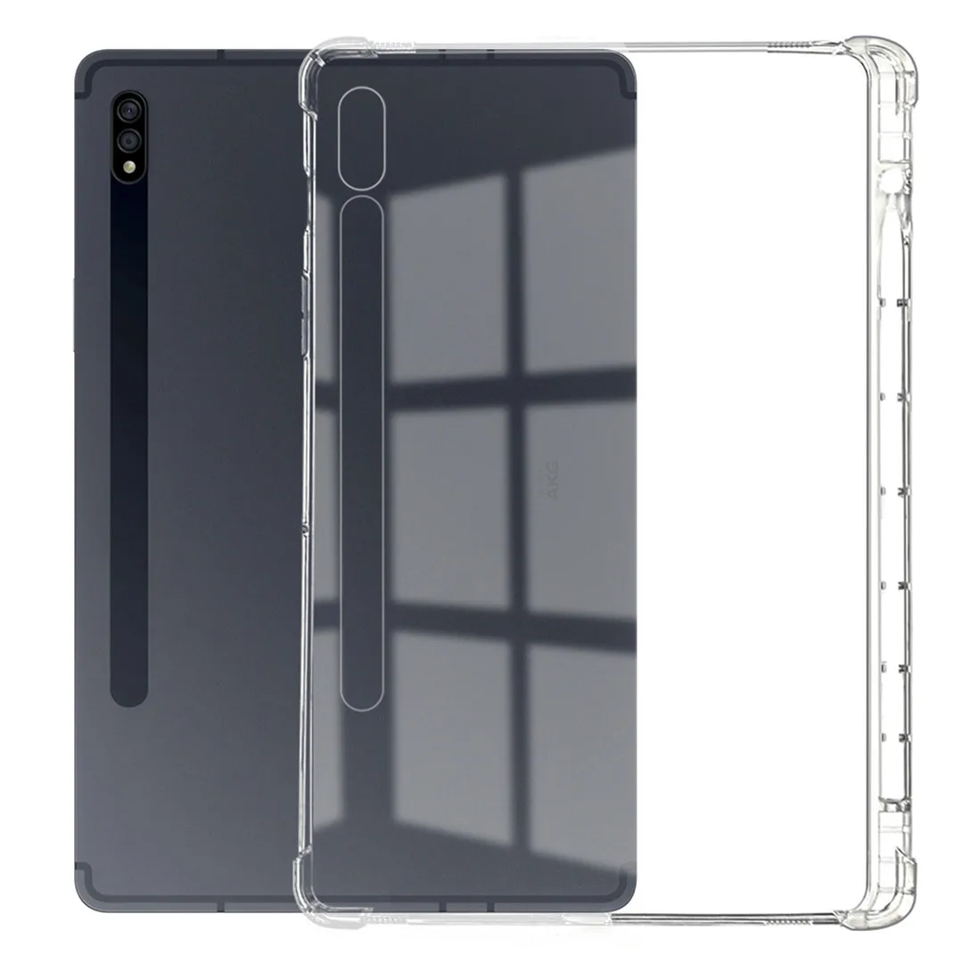 TPU cover Transparent protection bag Tablet case for Samsung Galaxy Tab S7 FE Silicone soft shell  for SM-T735C Cover