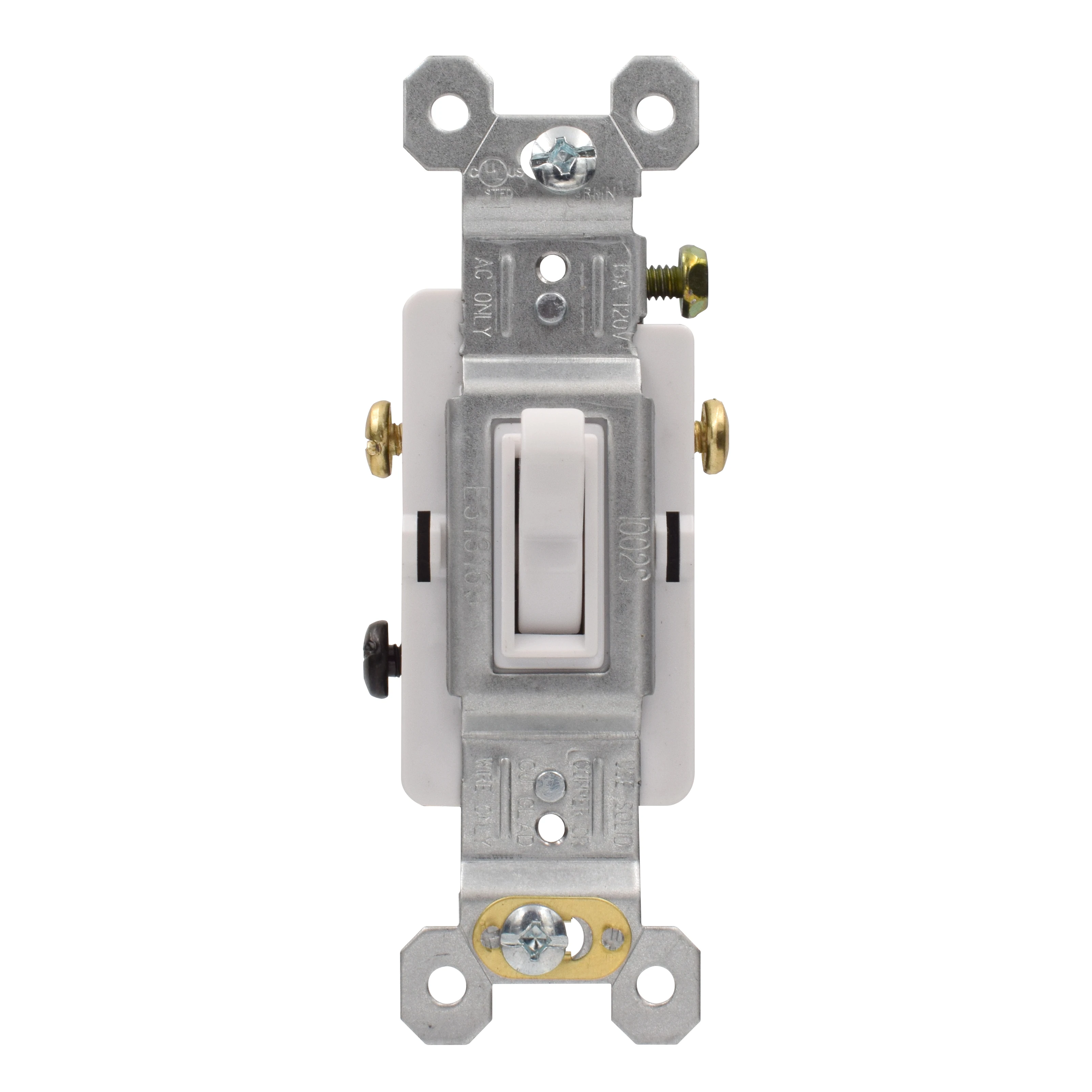 Обеспечивает долгий срок службы, плавный и тихий переключатель, устойчивый к ударам, 3 способа, 15 А, нажимной или боковой провод, медный переключатель