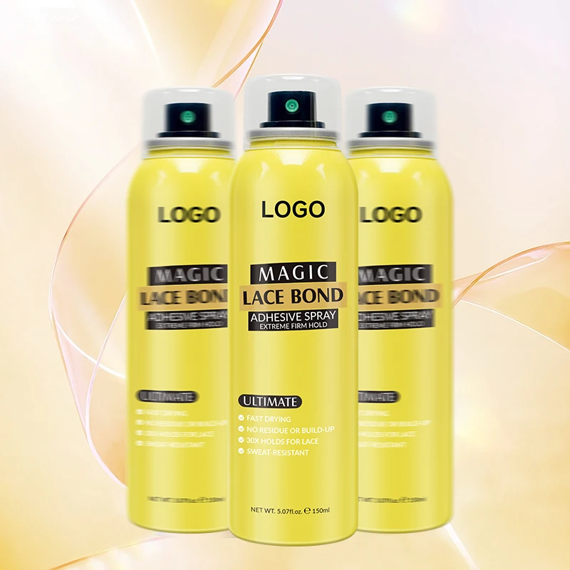 Custom OEM Wig Melting Spray Waterproof Adhesive Wig Glueless Spray Best Lace Melting Spray For Wig Adhesive