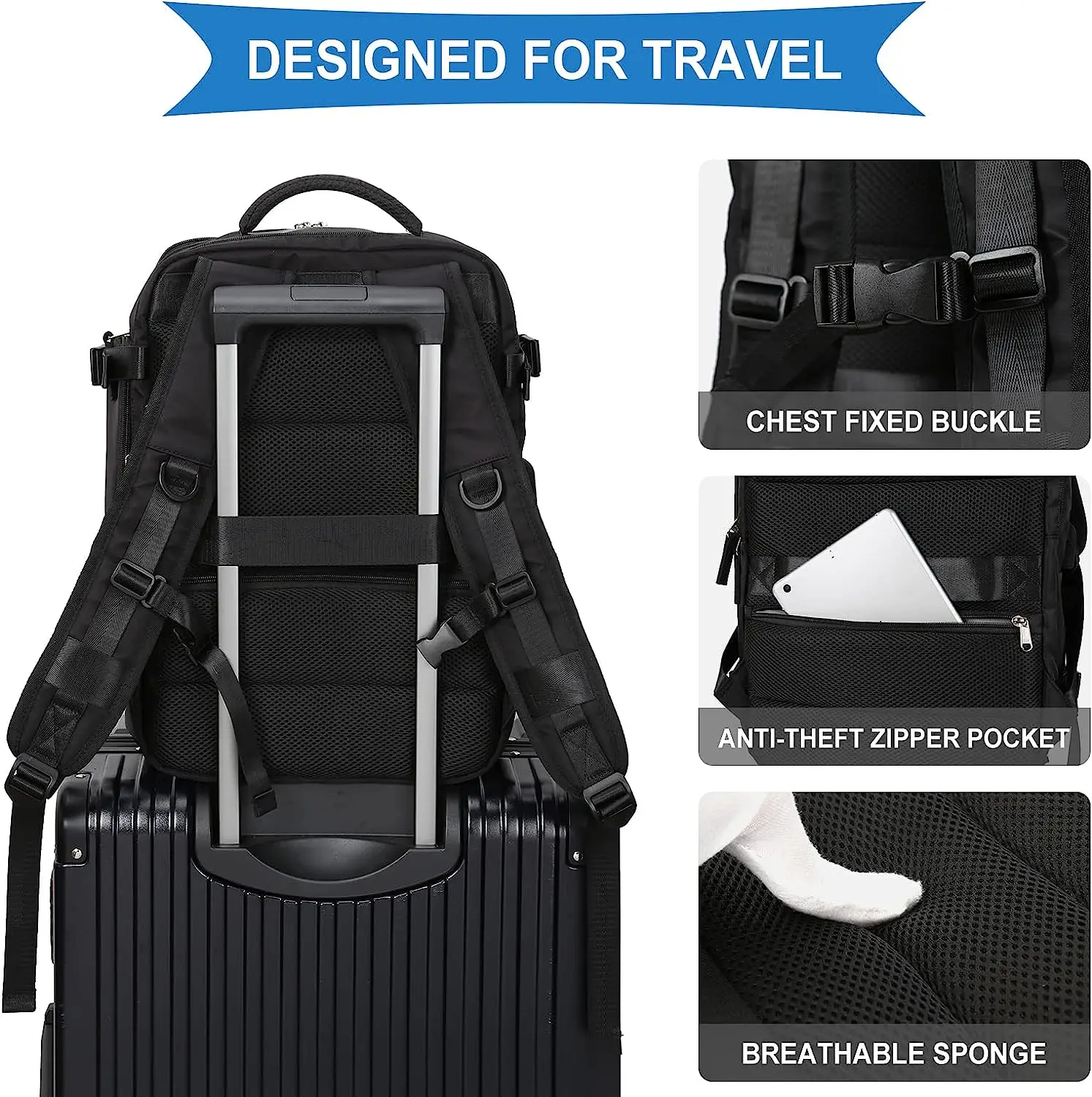 2024 New Travel Weekend Travel Bags with Shoes Compartment Hand Luggage Bag Men Travel Laptop Backpack