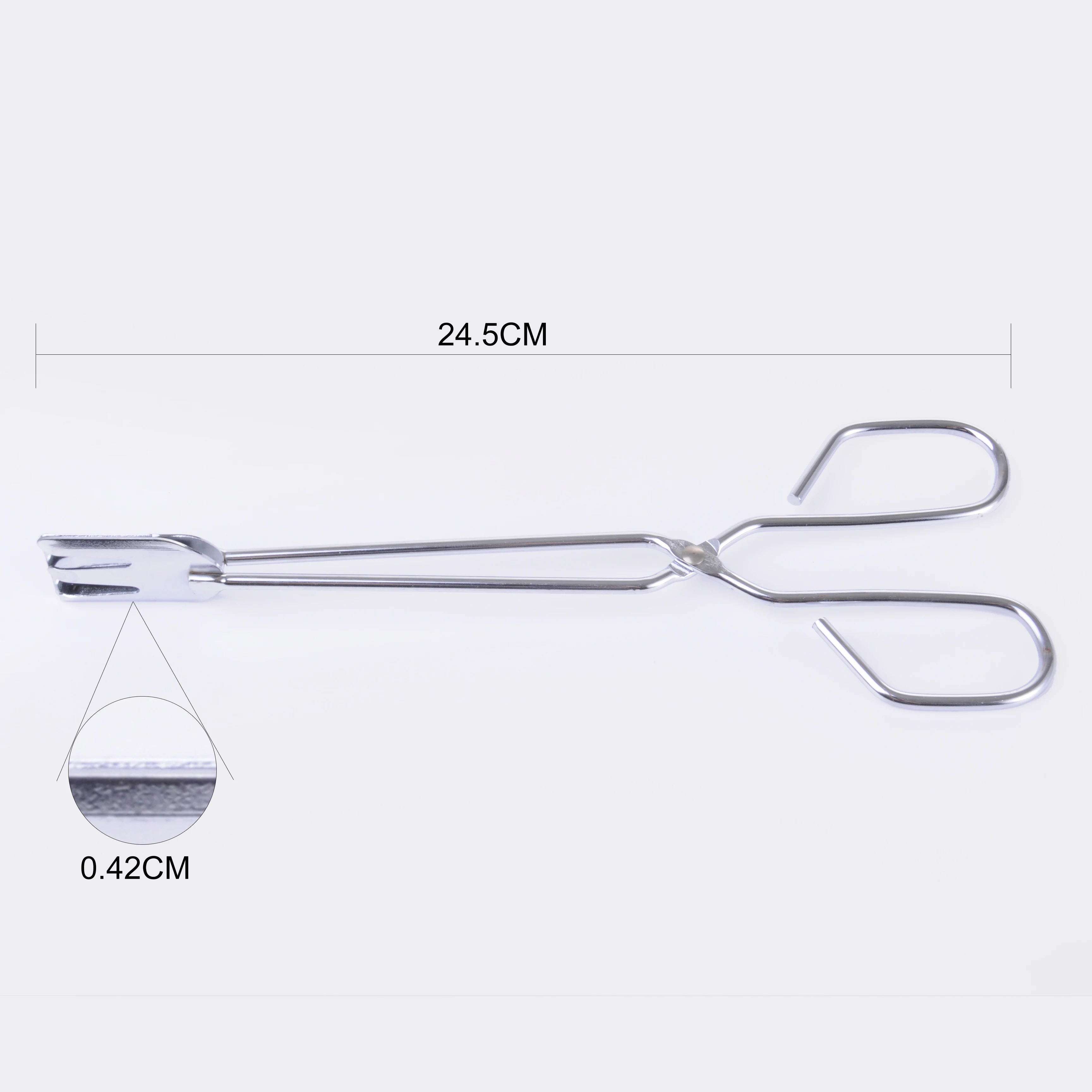 Cooking Food Tong, Barbecue Bread Scissors Clip,stainless Steel Tools Metal Food Processor BBQ Coconut Bowl Set 2 2 Per Kit