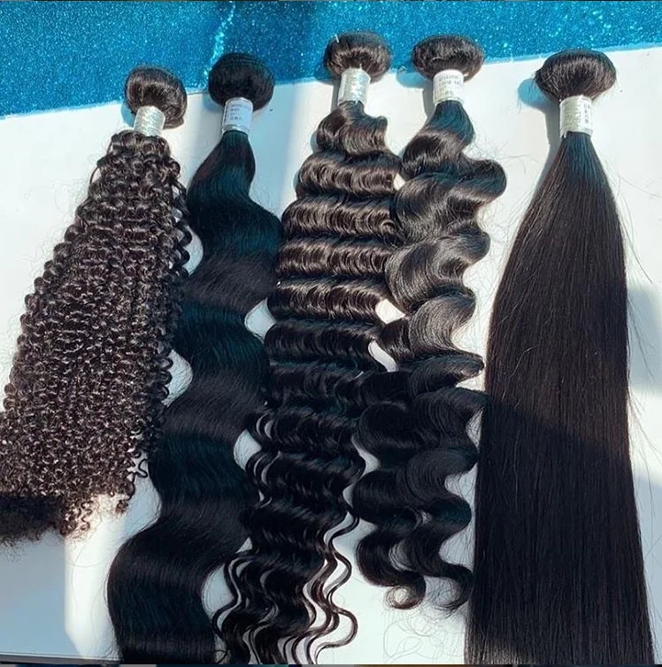 Malaysian Straight Human Hair100% Human Hair Extensions Natural Black Sunlight Remy Hair Weave Bundles 1/3/4 bundle with closure