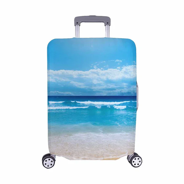 Travel Accessory Flag Sunflower Design Pattern Travel Luggage, Protective Cover Suitcase Case Bag Cover/