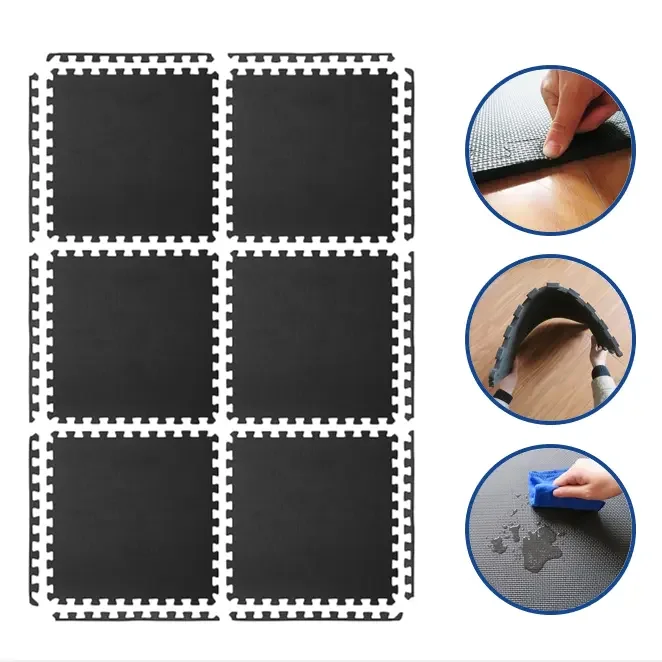 Wholesales Eco Friendly 60x60cm Thick Gym Floor Mats Puzzle Tatami Exercise Mat with EVA Foam Tiles
